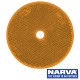 Round Retro Reflector Screw On 80mm - Amber